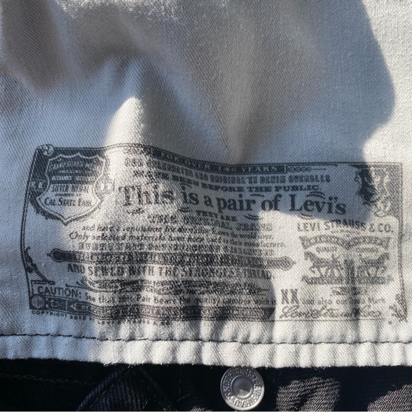 Levi’s 501 Orignal Fit Straight Black Jean - 36 - Picture 15 of 16